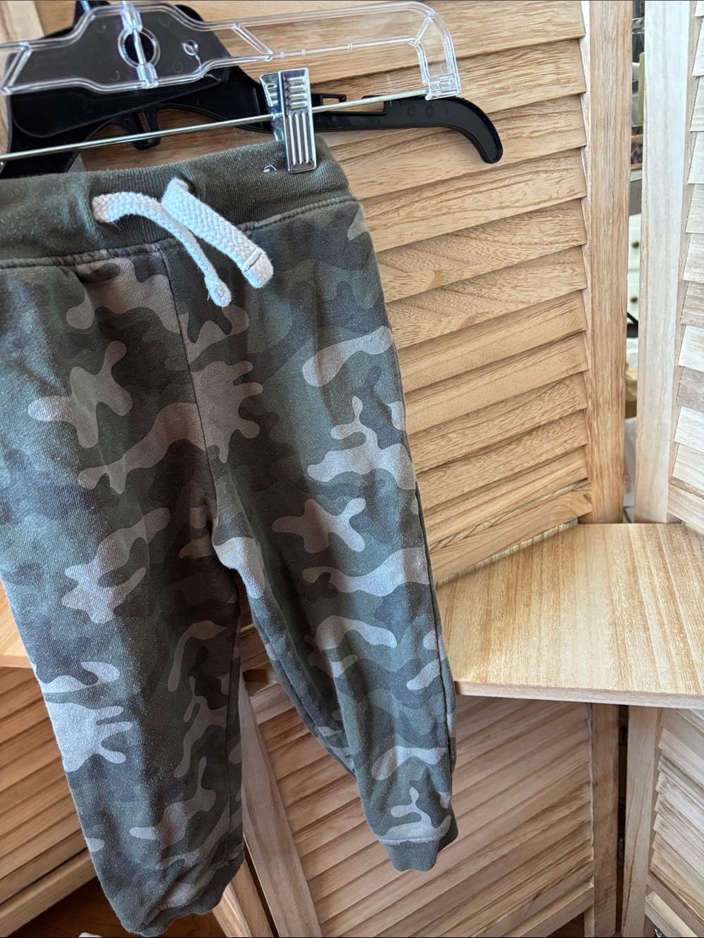 Garanimals French Terry Camo Jogger Pants - Olive Green 3T